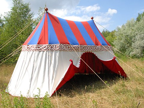 Rich decorated two-pole tent Rich decorated two-pole tent